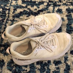 Hoka One One - white and rose gold - used